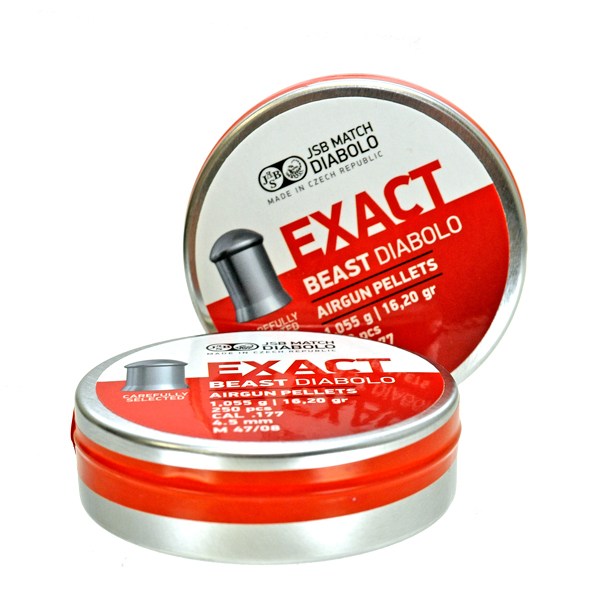 Пульки JSB Exact Diabolo Beast 4,5 мм 1,05 г (250 шт) 