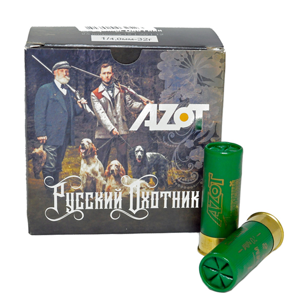 Патрон 12 /3 Русский Охотник (32 г) (без контейнера) (Азот)