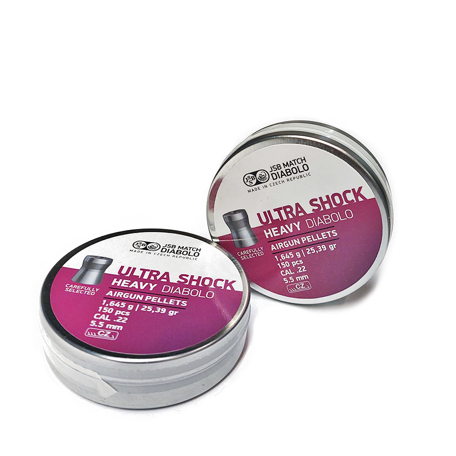 Пульки JSB Ultra Shock Heavy 5,52 мм 1,645 г (150 шт) 