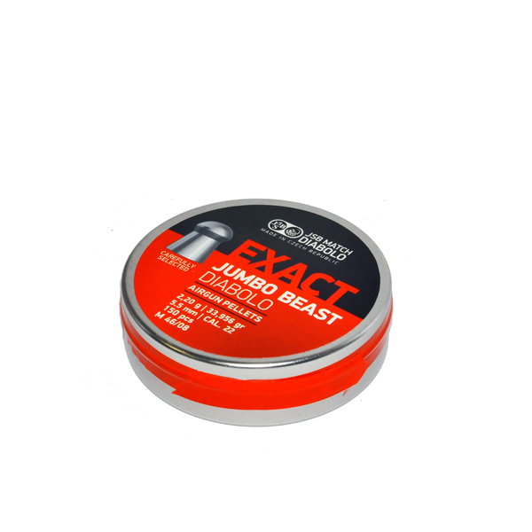 Пульки JSB Exact Jumbo Diabolo Beast 5,52 мм 2,2 г (150 шт) 