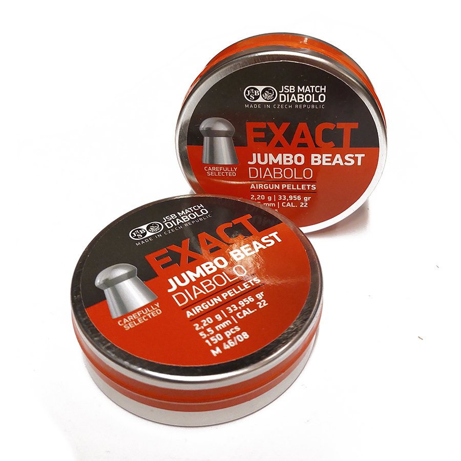Пульки JSB Exact  Jumbo Beast Diabolo 5,52 мм 2,2 г (150 шт)