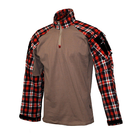 Рубашка PHOENIX Forest Tan (красная клетка) XXL